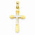 14k Gold Two-tone Hollow Cross pendant, Gorgeous Pendants for Necklace