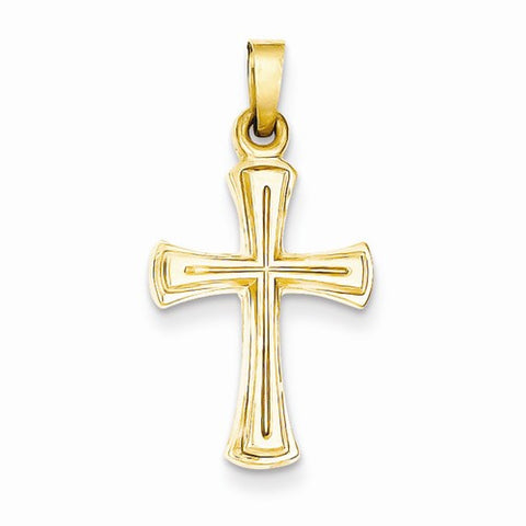 14k Gold Hollow Cross pendant, Lovely Pendants for Necklace