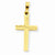 14k Gold Diamond-cut Small Hollow Cross Pendant, Pendants for Necklace