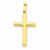 14k Gold Hollow Cross Pendant, Stylish Pendants for Necklace
