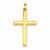 14k Gold Hollow Cross Pendant, Alluring Pendants for Necklace
