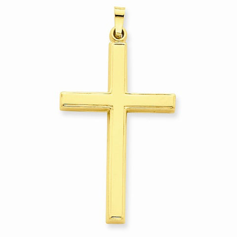 14k Gold Hollow Cross pendant, Appealing Pendants for Necklace
