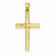 14k Gold Hollow Cross Pendant, Beautiful Pendants for Necklace