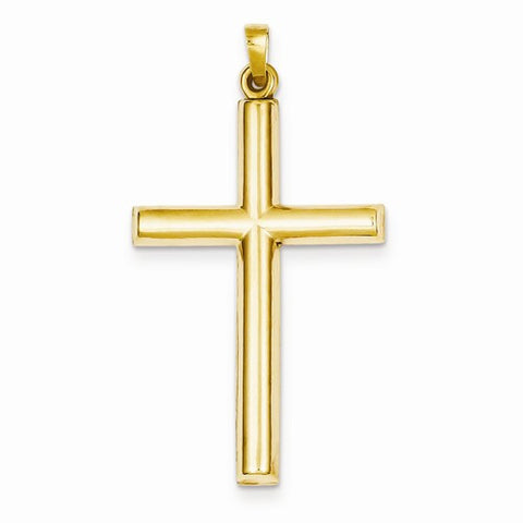 14k Gold Hollow Cross Pendant, Delightful Pendants for Necklace