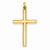14k Gold Hollow Cross Pendant, Delightful Pendants for Necklace