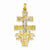 14k Gold Two-tone Cara Vaca Crucifix pendant, Stylish Pendants for Necklace