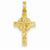 14k Gold INRI Hollow Crucifix Pendant, Alluring Pendants for Necklace
