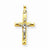 14k Gold Two-tone INRI Hollow Crucifix Pendant, Dazzling Pendants for Necklace