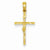 14k Gold INRI Hollow Crucifix pendant, Pendants for Necklace