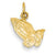 14k Gold Praying Hands Charm hide-image