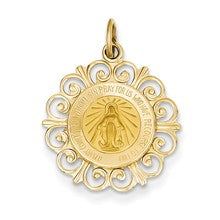 14k Gold Miraculous Medal Charm hide-image