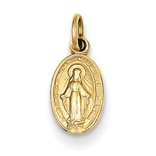 14k Gold Miraculous Medal Charm hide-image