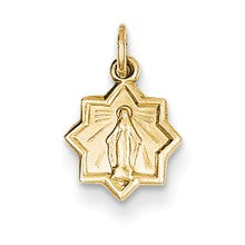 14k Gold Blessed Mary Charm hide-image