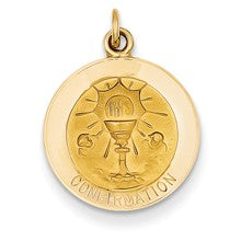 14k Gold Confirmation Medal Charm hide-image