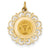 14k Gold Confirmation Medal Charm hide-image