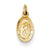 14k Gold Saint Christopher Medal Charm hide-image