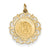 14k Gold Saint Christopher Medal Charm hide-image
