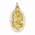 14k Gold Saint Christopher Medal Pendant, Stylish Pendants for Necklace