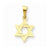 14k Gold Star of David Pendant, Pendants for Necklace