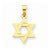 14k Gold Star of David Pendant, Pretty Pendants for Necklace