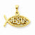 14k Gold Ichthus Fish pendant, Classy Pendants for Necklace