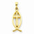 14k Gold Ichthus Fish pendant, Alluring Pendants for Necklace