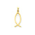 Ichthus Fish Charm in 14k Gold