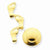14k Gold Footprints Tie Tac Pendant, Pendants for Necklace