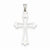 14k White Gold Budded Cross pendant, Lovely Pendants for Necklace