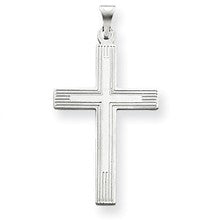 14k Gold White Cross Charm hide-image