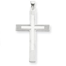 14k Gold White Cross Charm hide-image
