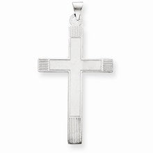 14k Gold White Cross Charm hide-image