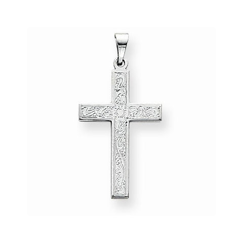 14k Gold White Cross Pendant, Pendants for Necklace