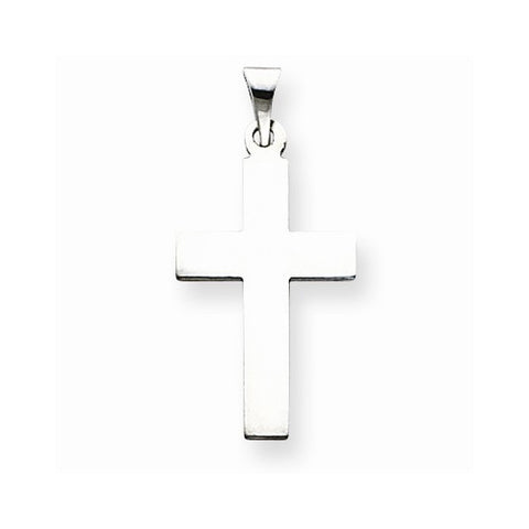 14k White Gold Cross Pendant, Beautiful Pendants for Necklace