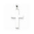 14k White Gold Cross Pendant, Beautiful Pendants for Necklace