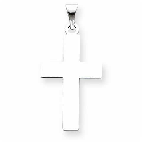 14k White Gold Cross Pendant, Delightful Pendants for Necklace