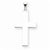 14k White Gold Cross Pendant, Delightful Pendants for Necklace