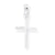 14k White Gold Cross Charm hide-image