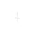 Cross Charm in 14k White Gold
