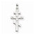 14k White Gold Eastern Orthodox Cross pendant, Pendants for Necklace