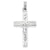 14k White Gold INRI Crucifix Charm hide-image