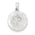 14k White Gold Saint Christopher Medal Charm hide-image