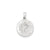 Saint Christopher Medal Charm in 14k White Gold