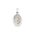 Saint Christopher Medal Charm in 14k White Gold