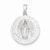14k White Gold Miraculous Medal Pendant, Exquisite Pendants for Necklace