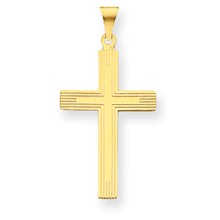 14k Gold Cross Charm hide-image