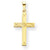 14k Gold Cross Charm hide-image