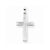 14k White Gold Cross Pendant, Delightful Pendants for Necklace
