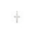 Cross Charm in 14k White Gold