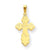14k Gold Eastern Orthodox Cross Charm hide-image